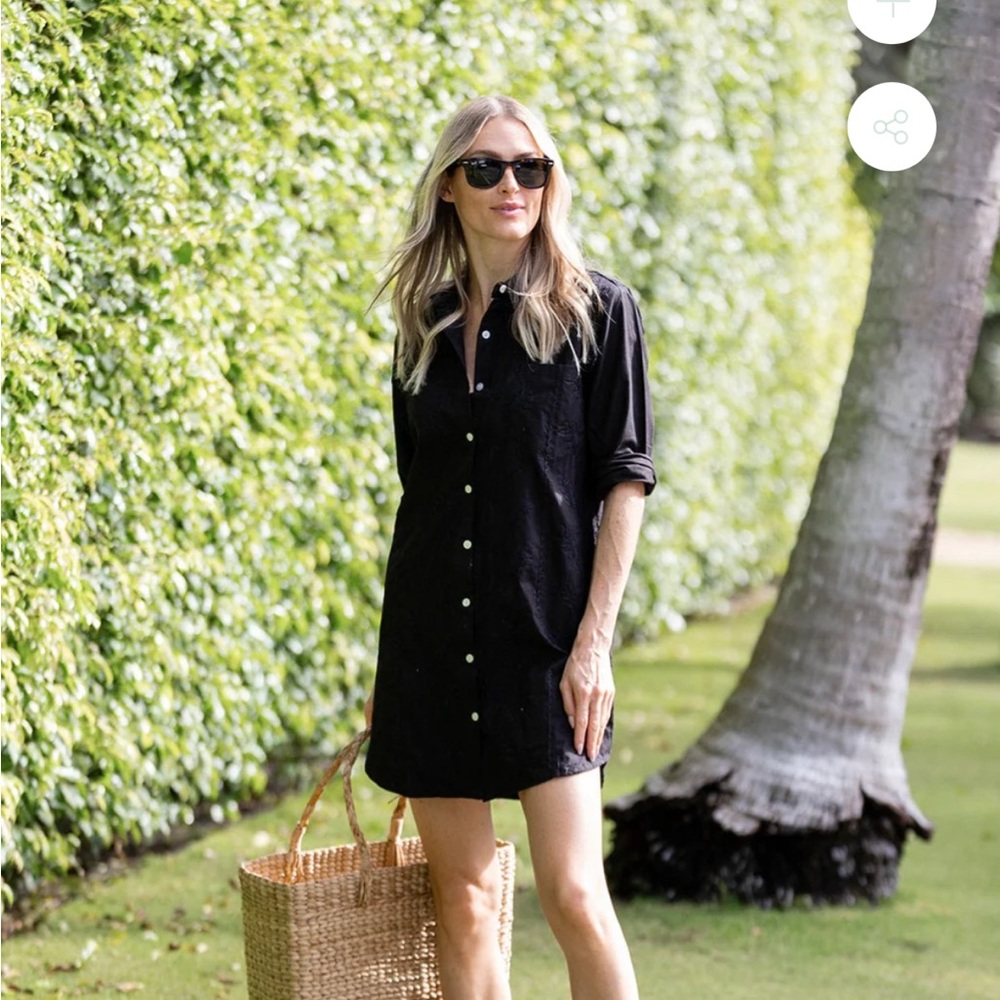 Julia Amory Black Shirt Dress